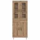 vidaXL Magasfiú Artisan tölgy 69,5 x 34 x 180 cm Faanyag