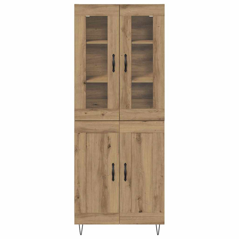 vidaXL Magasfiú Artisan tölgy 69,5 x 34 x 180 cm Faanyag