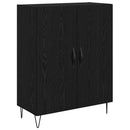 vidaXL Magasfiú Fehér és Fekete Tölgy 69,5 x 34 x 180 cm Faanyag