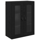 vidaXL Magasfiú Fehér és Fekete Tölgy 69,5 x 34 x 180 cm Faanyag