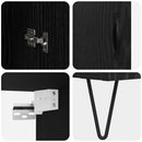 vidaXL Magasfiú Fekete tölgy 69,5 x 34 x 180 cm Faanyag