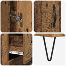 vidaXL Magasfiú fiókkal Régi fa 69,5 x 34 x 180 cm Faanyag