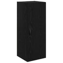 vidaXL Magasfiú fiókkal Fekete tölgy 34,5 x 34 x 90 cm Faanyag