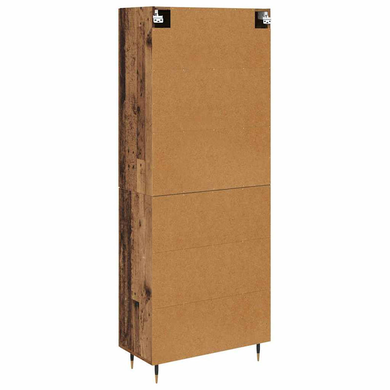 vidaXL Magasfiú Öreg fa 69,5 x 34 x 180 cm Faanyag