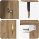 vidaXL Magasfiú Artisan tölgy 69,5 x 34 x 180 cm Faanyag