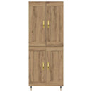 vidaXL Magasfiú Artisan tölgy 69,5 x 34 x 180 cm Faanyag