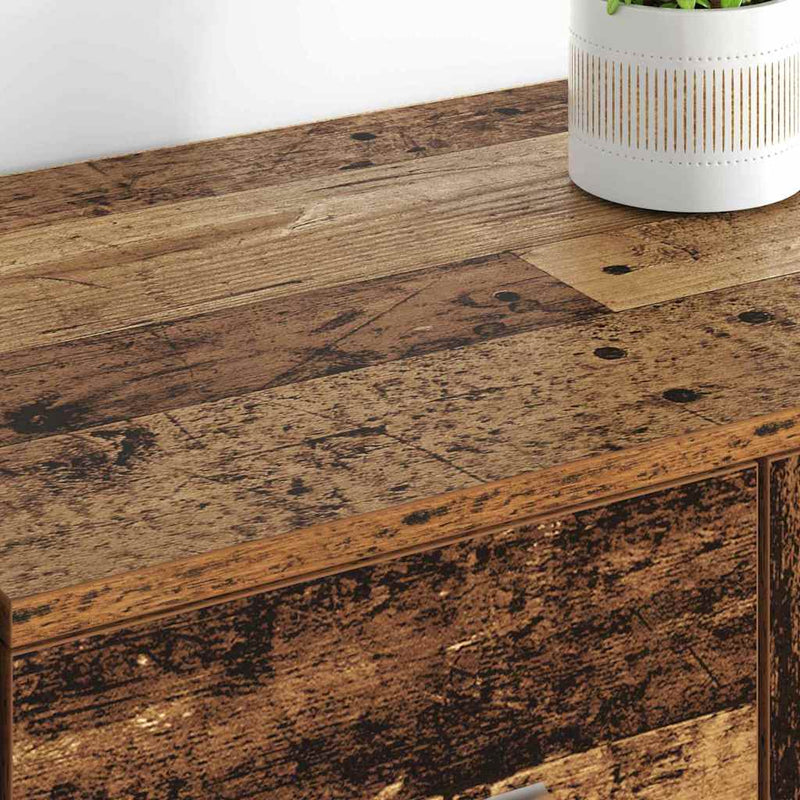 vidaXL Oldalszekrények Corona 2 pcs Öreg fa 59 x 39 x 80 cm Faanyag