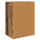 vidaXL Oldalszekrények Corona 2 pcs Öreg fa 59 x 39 x 80 cm Faanyag