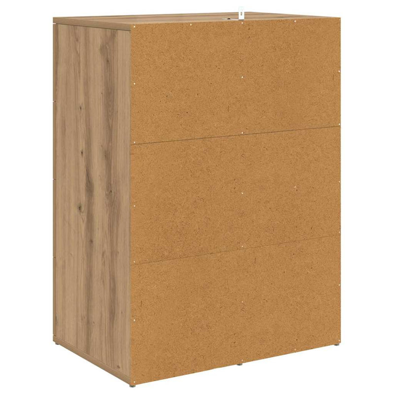 vidaXL Oldalszekrények Corona 2 pcs Artisan tölgy 59 x 39 x 80 cm