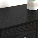 vidaXL Oldalszekrények Corona 2 pcs Fekete tölgy 59 x 39 x 80 cm