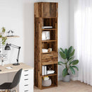 vidaXL Magasfiú Falra szerelhető Öreg fa 50 x 42,5 x 225 cm Faanyag