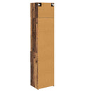 vidaXL Magasfiú Falra szerelhető Öreg fa 50 x 42,5 x 225 cm Faanyag