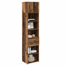 vidaXL Magasfiú Falra szerelhető Öreg fa 50 x 42,5 x 225 cm Faanyag