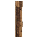 vidaXL Magasfiú Falra szerelhető Öreg fa 50 x 42,5 x 225 cm Faanyag