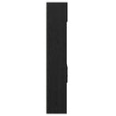 vidaXL Magasfiú fiókkal Fekete tölgy 50 x 42,5 x 225 cm Faanyag
