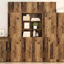 vidaXL Tárolószekrény Öreg fa 80 x 42,5 x 225 cm Faanyag