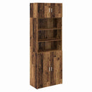vidaXL Tárolószekrény Öreg fa 80 x 42,5 x 225 cm Faanyag