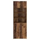 vidaXL Tárolószekrény Öreg fa 80 x 42,5 x 225 cm Faanyag