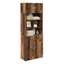 vidaXL Tárolószekrény Öreg fa 80 x 42,5 x 225 cm Faanyag