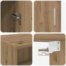 vidaXL Tárolószekrény Artisan tölgy 80 x 42,5 x 225 cm Faanyag