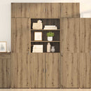 vidaXL Tárolószekrény Artisan tölgy 80 x 42,5 x 225 cm Faanyag