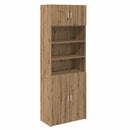 vidaXL Tárolószekrény Artisan tölgy 80 x 42,5 x 225 cm Faanyag