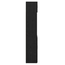 vidaXL Tárolószekrény Fekete tölgy 80 x 42,5 x 225 cm Faanyag