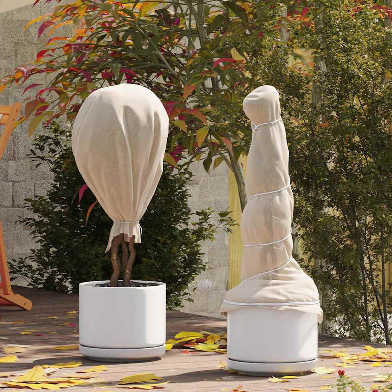 vidaXL Fagy Elleni Növény Flíz Bézs 50 x 1,6 m Nemes szövet