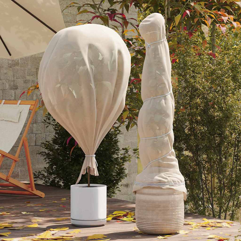 vidaXL Fagy Elleni Növény Flíz Bézs 50 x 3,2 m Nemes szövet