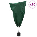 vidaXL Fagy Elleni Növény Gyapjú Fedők Egyéb 10 pcs Zöld 0,8 x 1,2 m