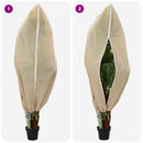 vidaXL Fagy Elleni Növény Gyapjú Fedők 5 pcs Bézs 1,55 x 1 m