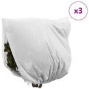 vidaXL Fagy Elleni Növény Gyapjú Fedők 3 pcs Fehér 2,5 x 3,14 m