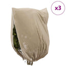 vidaXL Fagy Elleni Növény Gyapjú Fedők 3 pcs Bézs 3,5 x 2,5 m