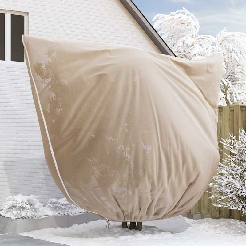 vidaXL Fagy Elleni Növény Gyapjú Fedők 3 pcs Bézs 3,5 x 3,93 m