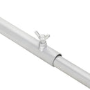 vidaXL Takarófeszítő elem utánfutókhoz 2 db Ezüst 102-155 cm Alumínium