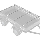 vidaXL Takarófeszítő elem utánfutókhoz 4 db Ezüst 102-155 cm Alumínium