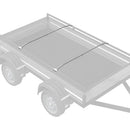 vidaXL Takarófeszítő elem utánfutókhoz 2 db Ezüst 136-218 cm Alumínium