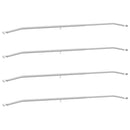 vidaXL Takarófeszítő elem utánfutókhoz 4 db Ezüst 136-218 cm Alumínium