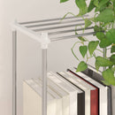 vidaXL Tubuláris polc tárolóval Fehér 42,5 x 27 x 91,5 cm Alumínium