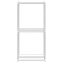 vidaXL Tubuláris polc tárolóval Fehér 42,5 x 27 x 91,5 cm Alumínium