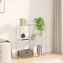 vidaXL Tubuláris polc tárolóval Fehér 86 x 27 x 90 cm Alumínium