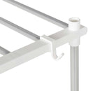 vidaXL Mosógép polc tárolóval Fehér 70 x 27 x 136 cm Alumínium