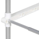vidaXL Mosógép polc tárolóval Fehér 70 x 27 x 136 cm Alumínium