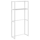 vidaXL Mosógép polc polcokkal Fehér 63 x 27 x 136 cm Alumínium