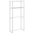 vidaXL Mosógép polc tárolóval Fehér 70 x 27 x 136 cm Alumínium