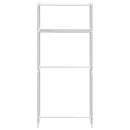 vidaXL Mosógép polc polcokkal Fehér 63 x 27 x 136 cm Alumínium