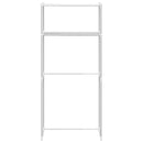 vidaXL Mosógép polc tárolóval Fehér 70 x 27 x 136 cm Alumínium