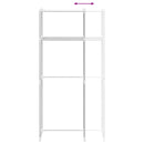 vidaXL Mosógép polc tárolóval Fehér 70 x 27 x 136 cm Alumínium