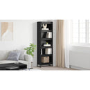 vidaXL Könyvespolc 2 pcs Fekete tölgy 60 x 30 x 189,5 cm Faanyag