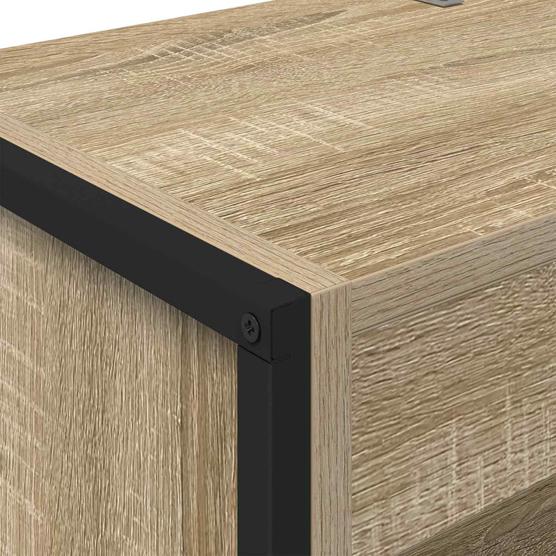 vidaXL Könyvespolc 2 pcs Sonoma 80 x 30 x 155 cm Faanyag